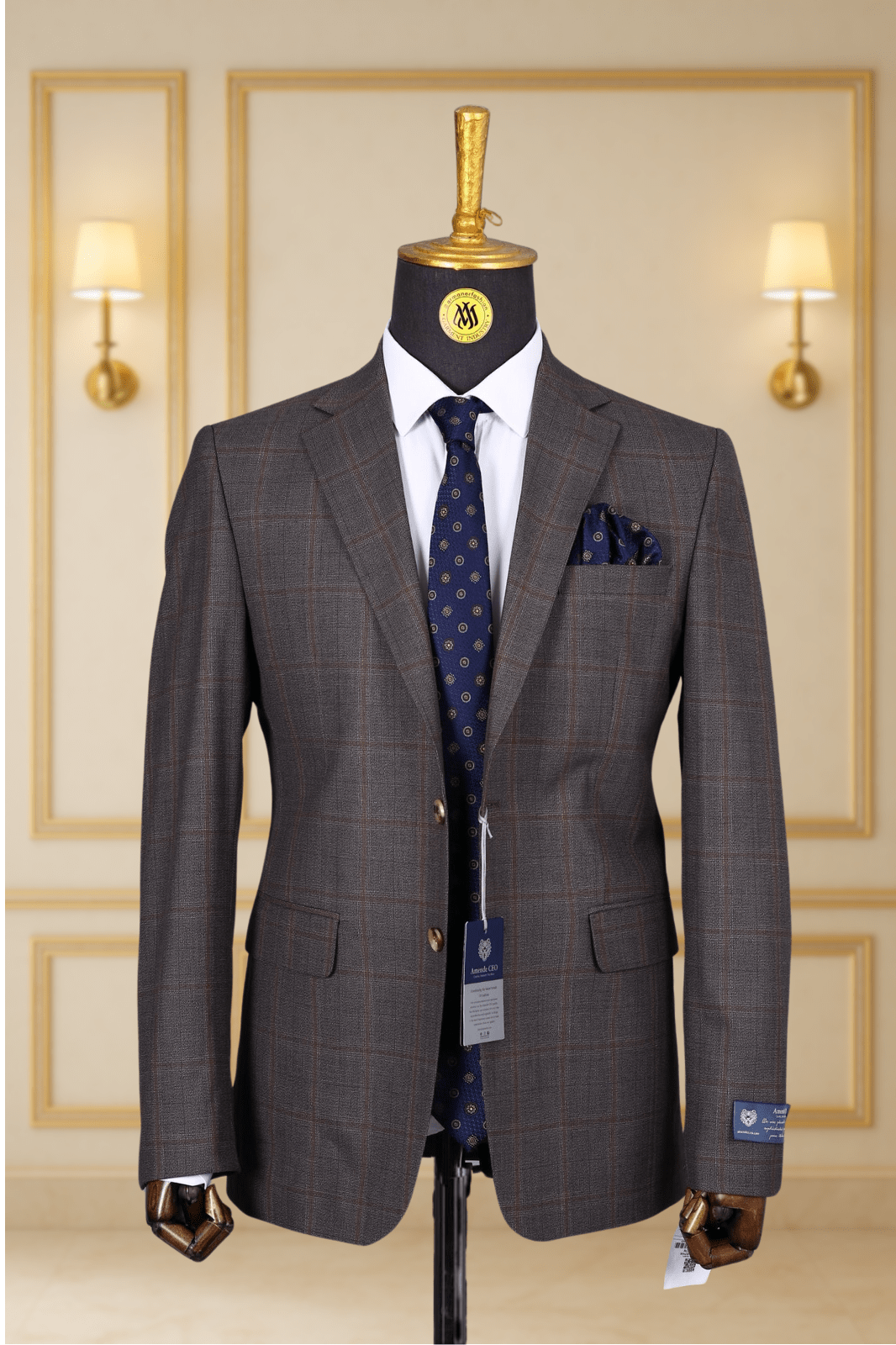 Blazer Marron Motif 20 BLAZERS MOUBARAK SHOP