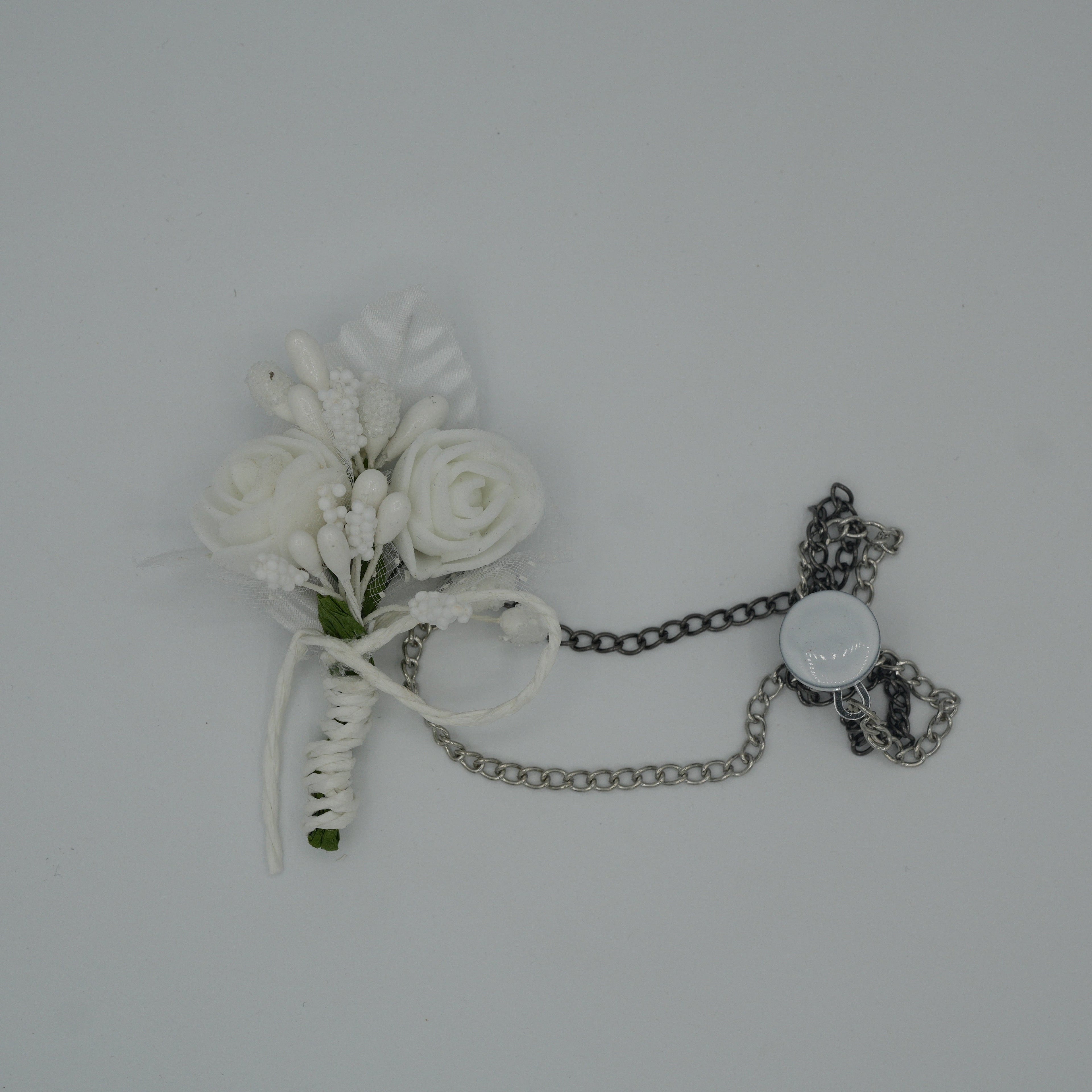 Broche à fleur et chaine - Pins pour costume homme - Boutoniere - accessoires costume BROCHE MOUBARAK SHOP