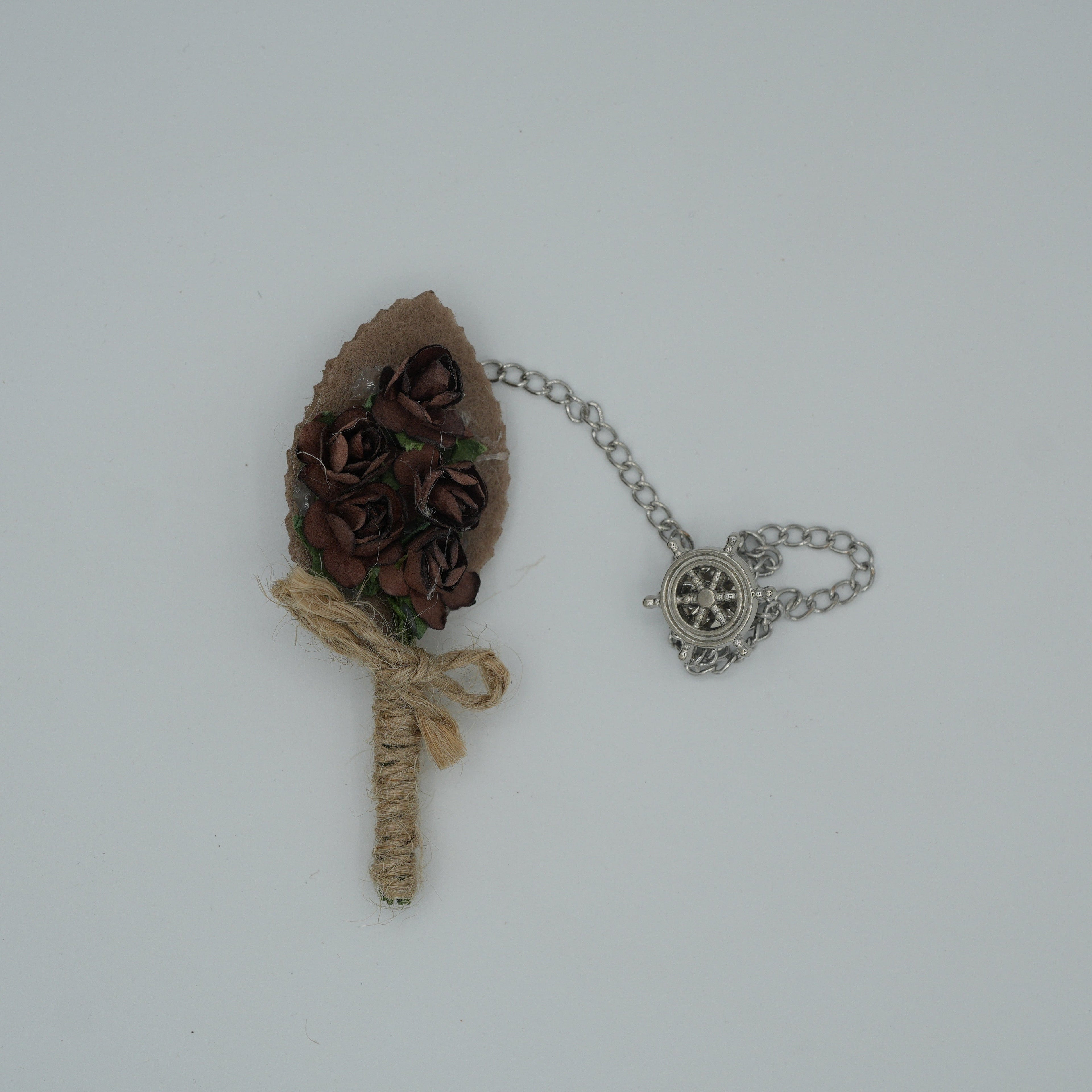 Broche à fleur et chaine - Pins pour costume homme - Boutoniere - accessoires costume BROCHE MOUBARAK SHOP