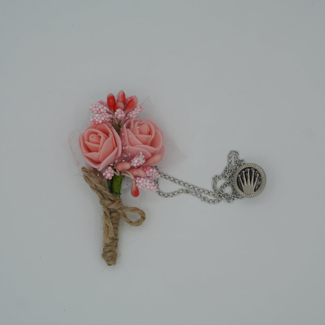 Broche à fleur et chaine - Pins pour costume homme - Boutoniere - accessoires costume BROCHE MOUBARAK SHOP