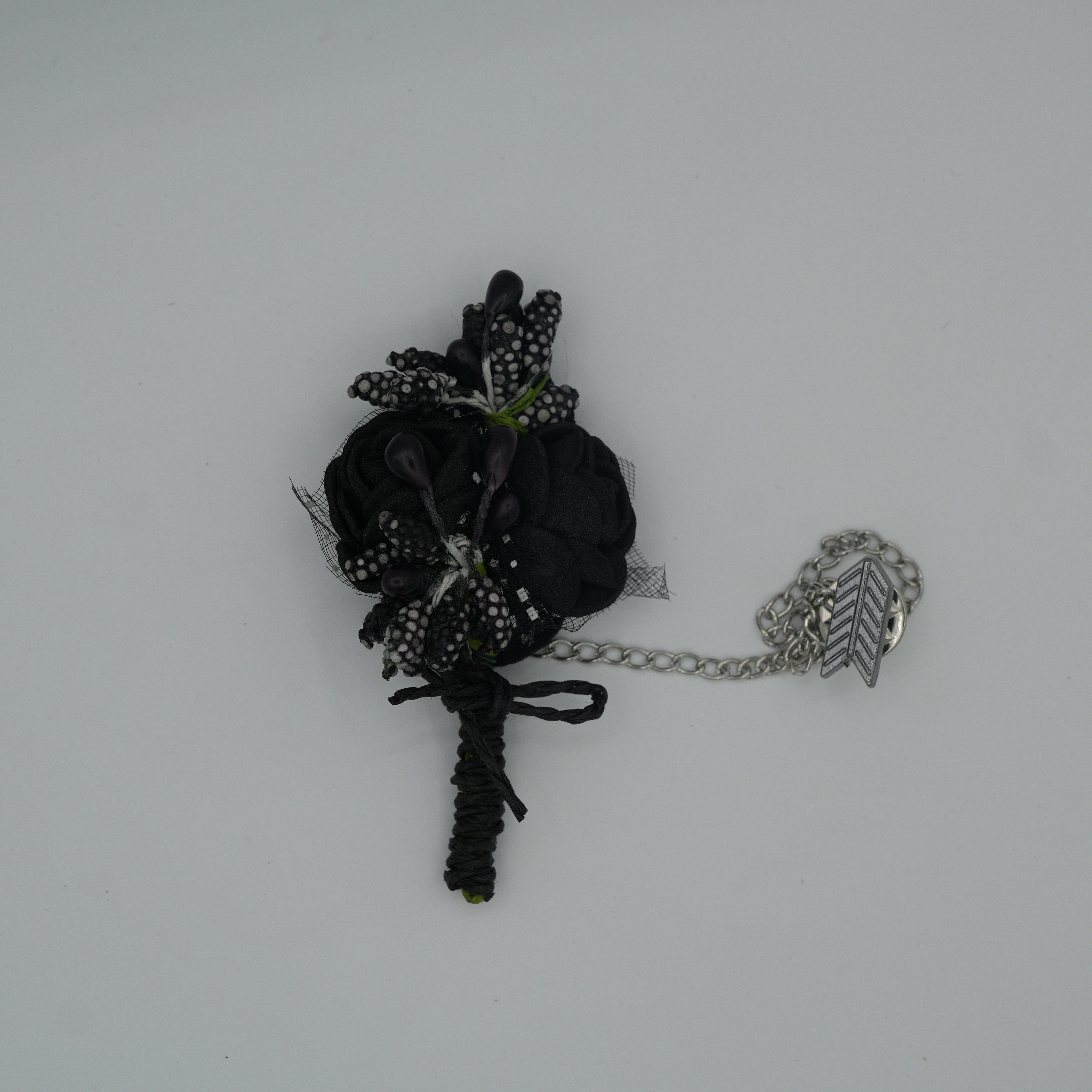 Broche à fleur et chaine - Pins pour costume homme - Boutoniere - accessoires costume BROCHE MOUBARAK SHOP