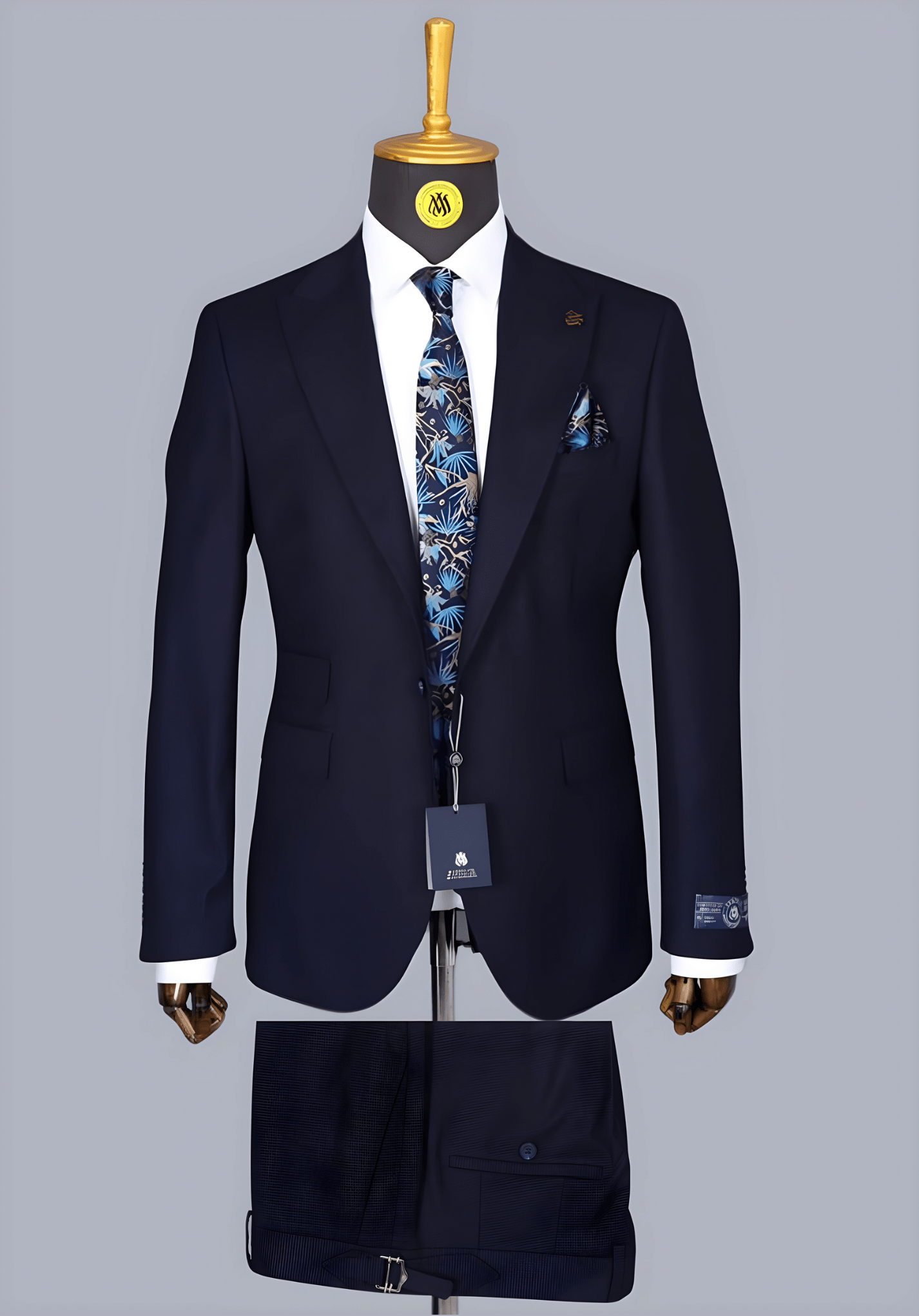 Costume 2 Pieces bleu nuit 2 boutons pour homme COSTUMES 2 PIECES V.I.P MOUBARAK SHOP