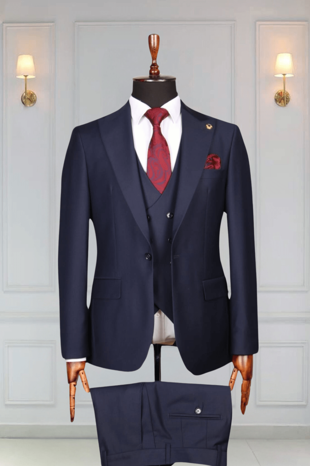 Costume Pieces Bleu Nuit Un Bouton – MOUBARAK SHOP