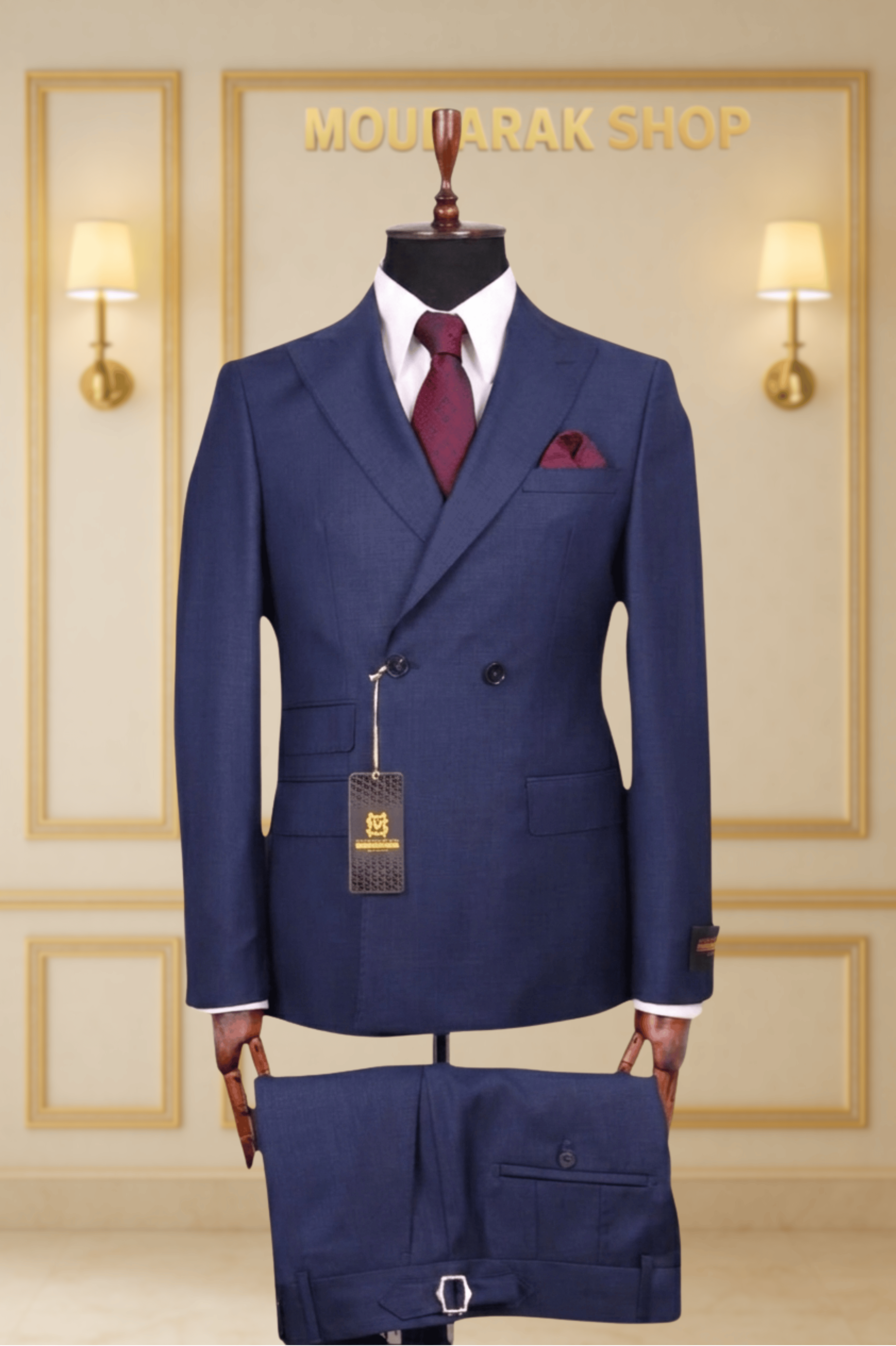 COSTUME CROISÉ 2X1 BLEU NUIT – LE DIPLOMATE | MOUBARAK SUITS COSTUMES CROISÉS MOUBARAK SHOP