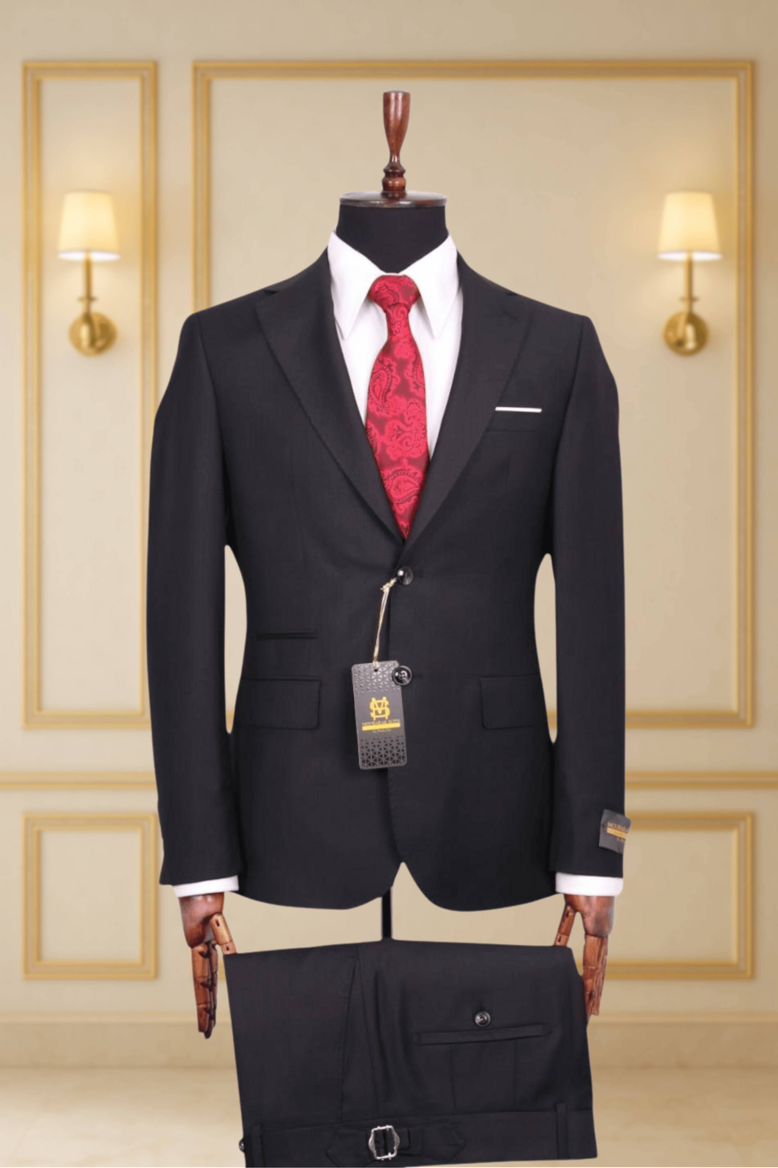 Costume Deux Pièces Noir - MOUBARAK SUITS COSTUMES 2 PIECES MOUBARAK SHOP