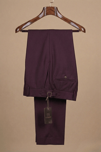 Pantalon Bordeaux Super 200’s (Super Cent) – MOUBARAK SUITS PANTALON MOUBARAK SHOP