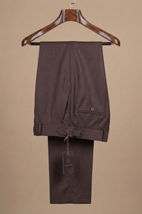 Pantalon Marron Chocolat Super 200’s (Super Cent) – MOUBARAK SUITS PANTALON MOUBARAK SHOP