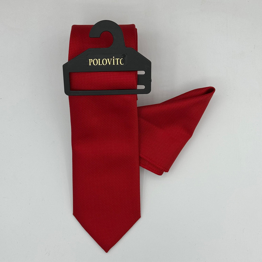 Cravate Pochette CVP109 - Rouge