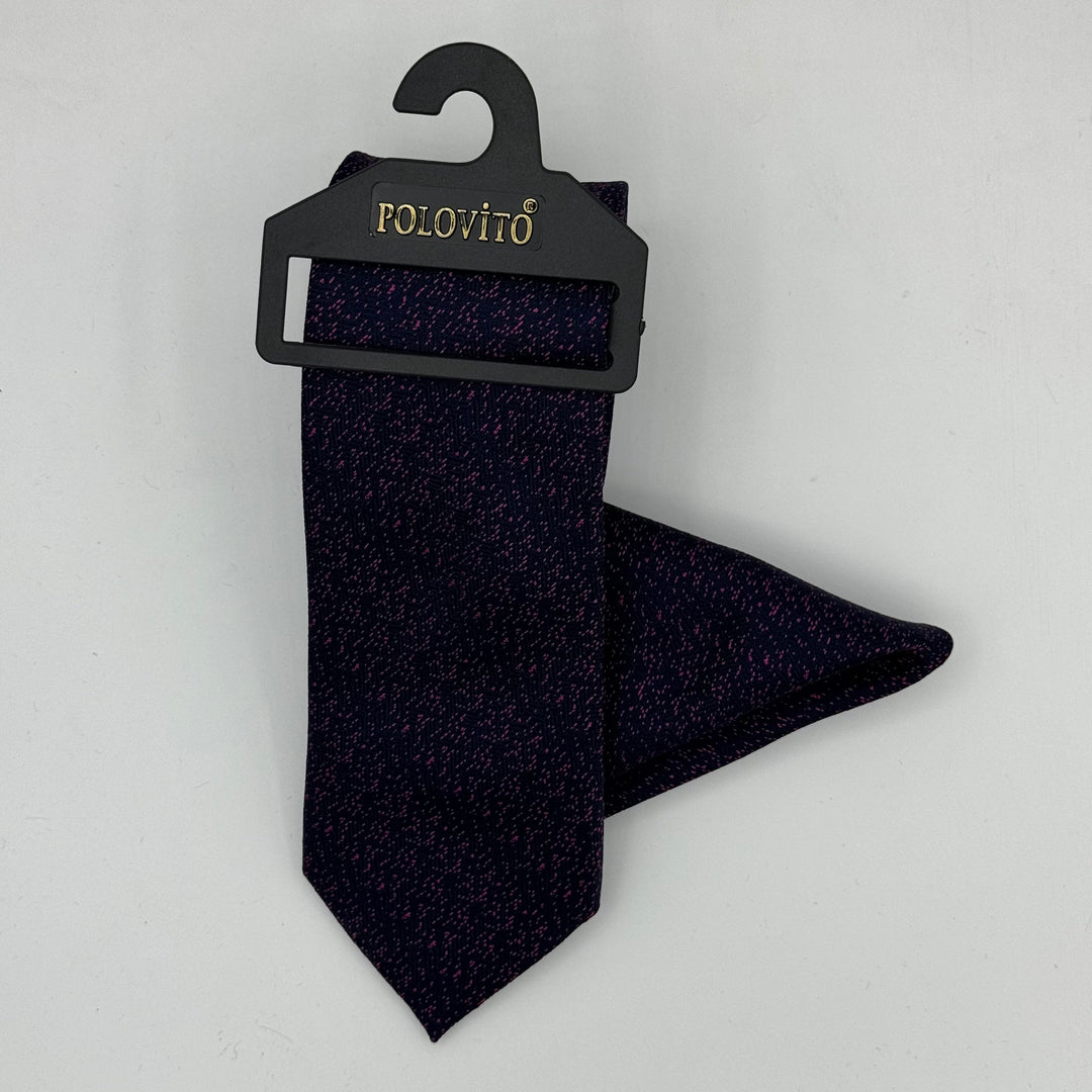 Cravate Pochette CVP126 - Noir Motif