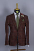 Blazer Marron Motif pour homme | Vêtements pour hommes BLAZERS MOUBARAK SHOP