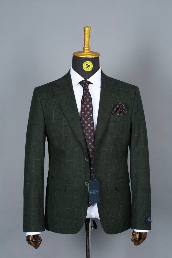 Blazer Vert Motif pour homme | Vêtements pour hommes BLAZERS MOUBARAK SHOP