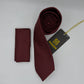 Cravate Pochette CVP212 - Rouge Motif CRAVATE POCHETTE MOUBARAK SHOP