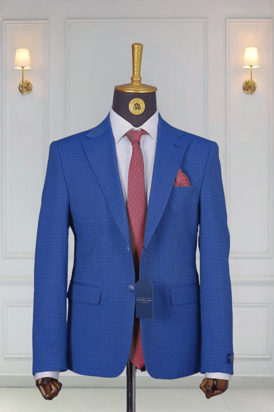 Blazer Bleu Motif 16 BLAZERS MOUBARAK SHOP