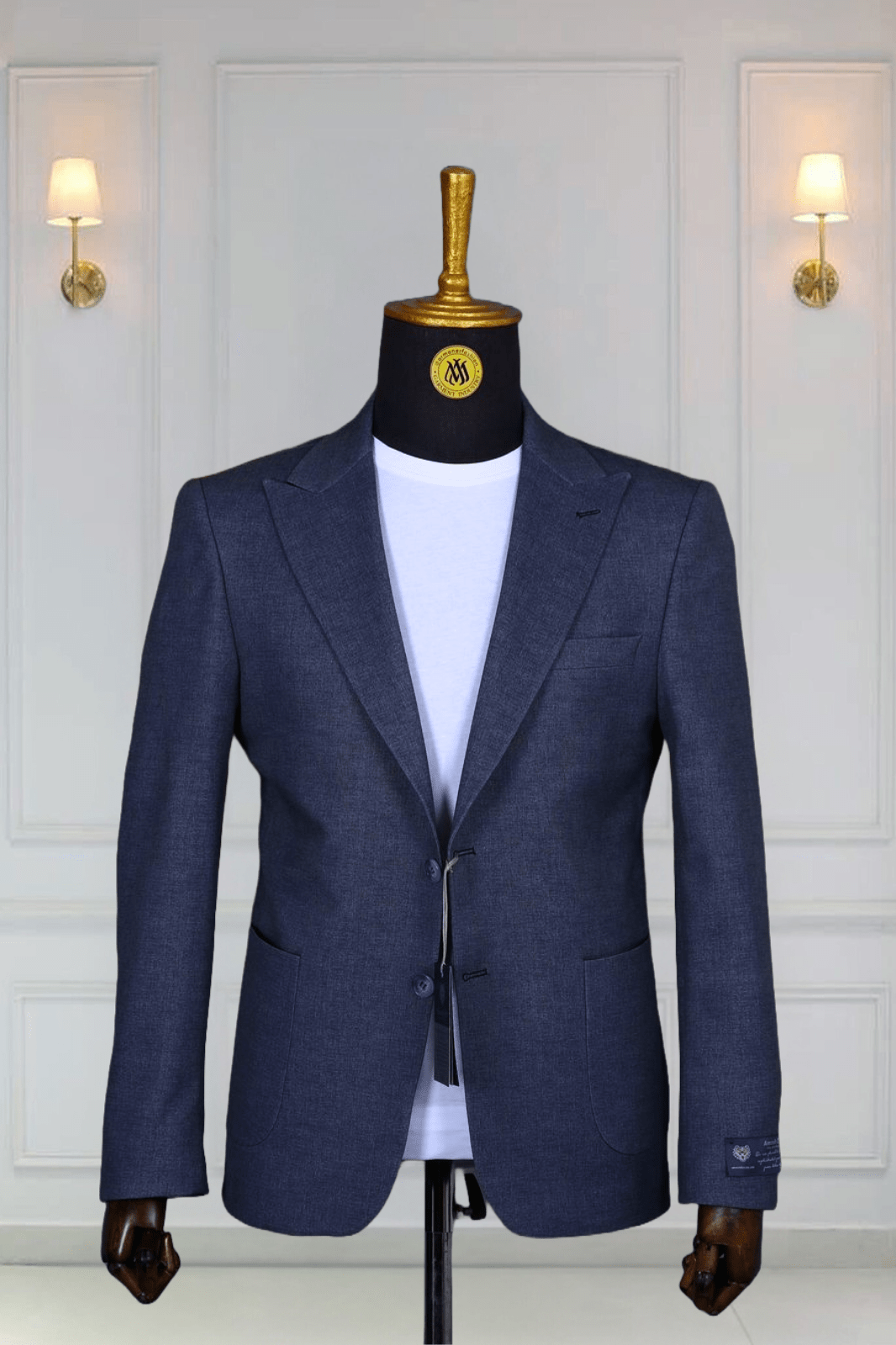 Blazer Bleu Motif 18 BLAZERS MOUBARAK SHOP