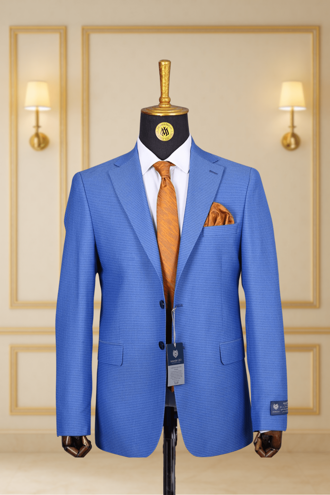 Blazer Bleu Motif 21 BLAZERS MOUBARAK SHOP
