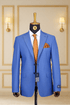Blazer Bleu Motif 21 BLAZERS MOUBARAK SHOP