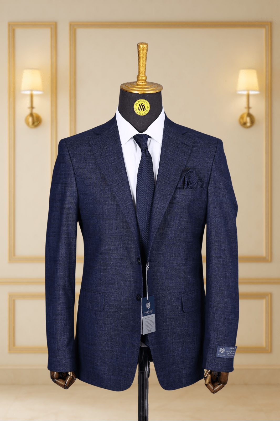 Blazer Bleu Motif 22 BLAZERS MOUBARAK SHOP
