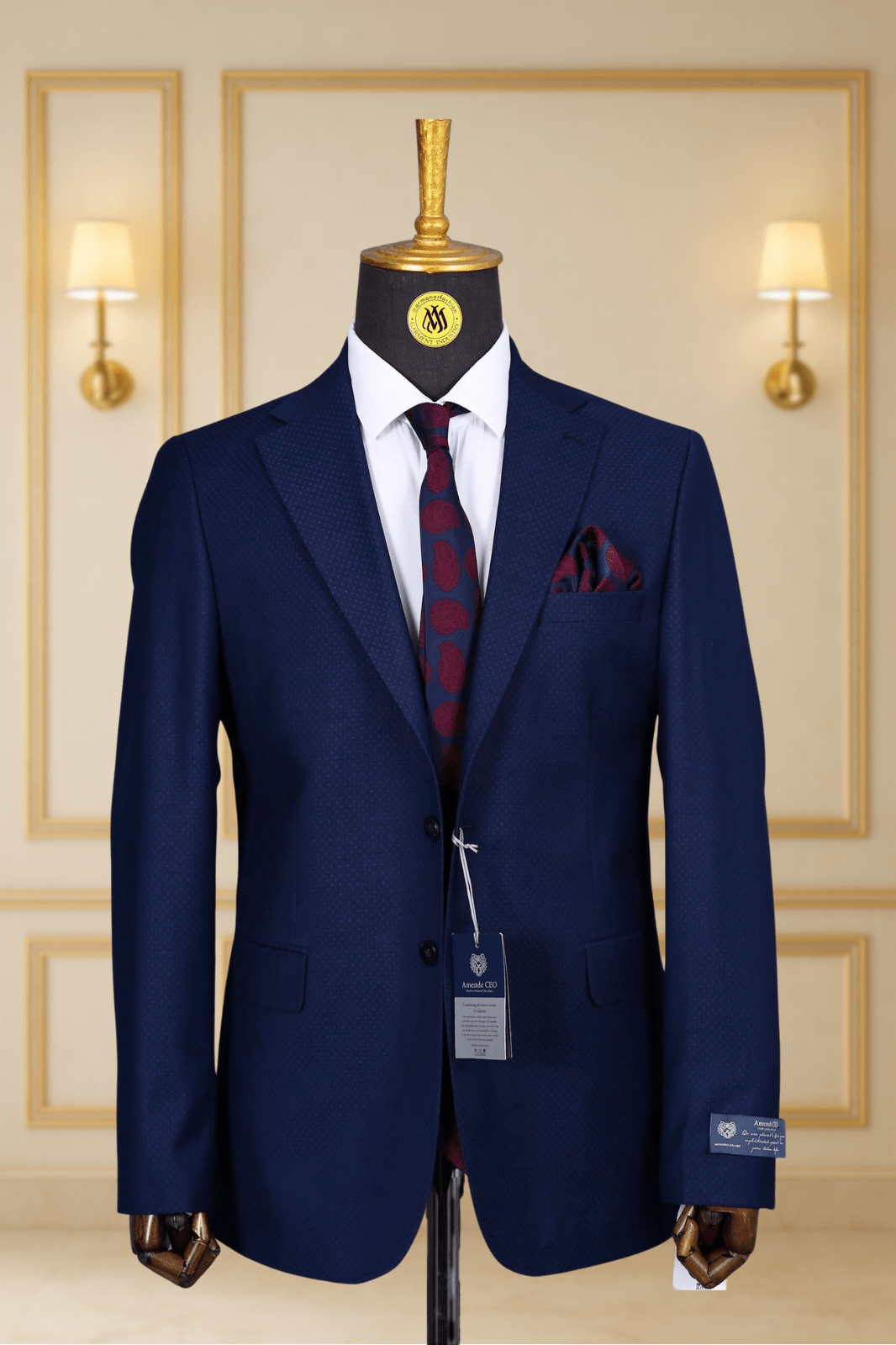 Blazer Bleu Motif 23 BLAZERS MOUBARAK SHOP