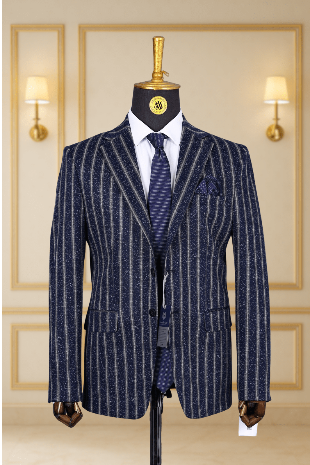 Blazer Bleu Motif 29 BLAZERS MOUBARAK SHOP