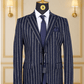 Blazer Bleu Motif 29 BLAZERS MOUBARAK SHOP