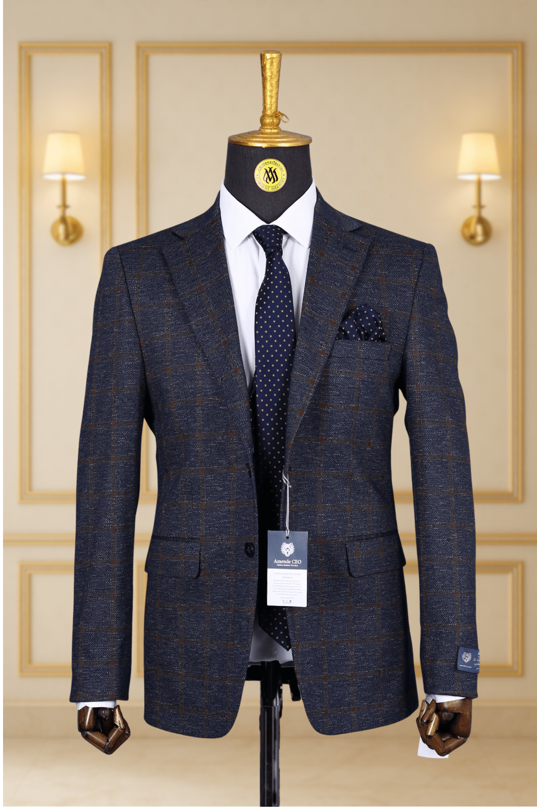 Blazer Bleu Motif 30 BLAZERS MOUBARAK SHOP