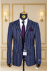 Blazer Bleu Motif 31 BLAZERS MOUBARAK SHOP