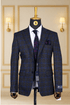 Blazer Bleu Motif 32 BLAZERS MOUBARAK SHOP