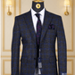 Blazer Bleu Motif 32 BLAZERS MOUBARAK SHOP