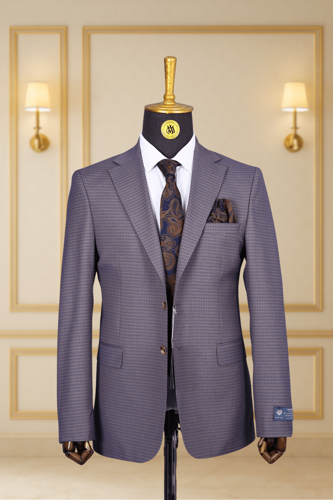 Blazer Gris Motif 17 BLAZERS MOUBARAK SHOP