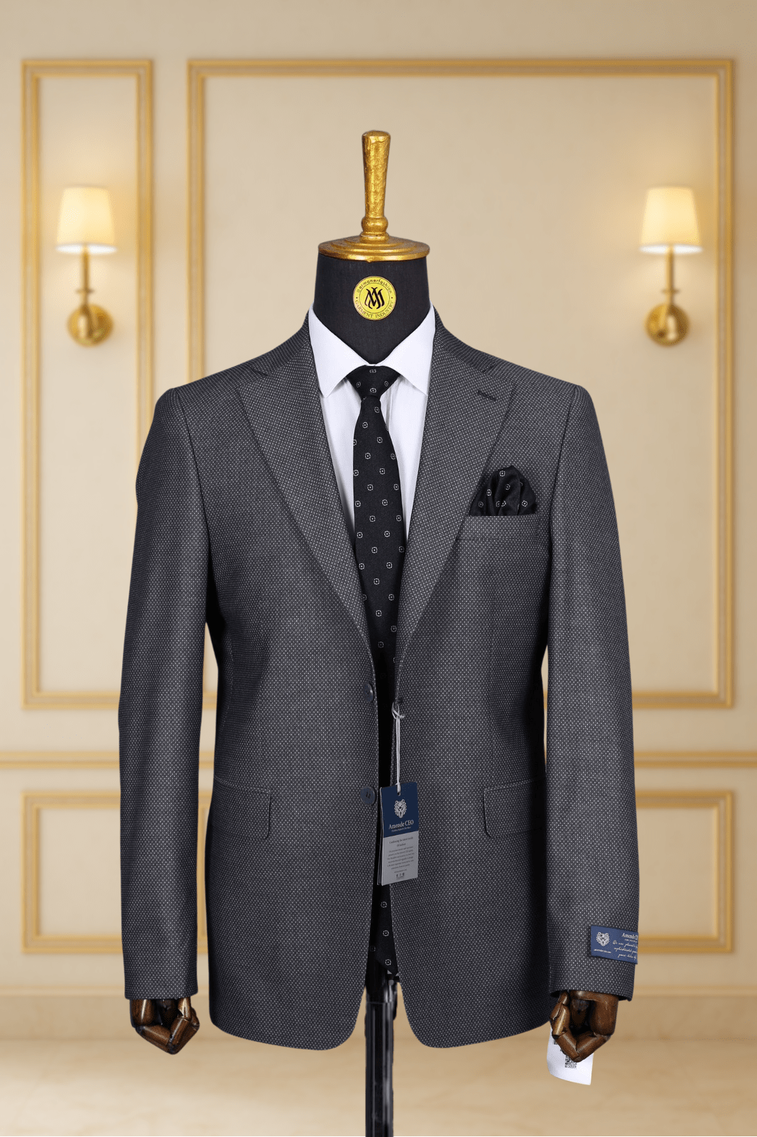 Blazer Gris Motif 18 BLAZERS MOUBARAK SHOP