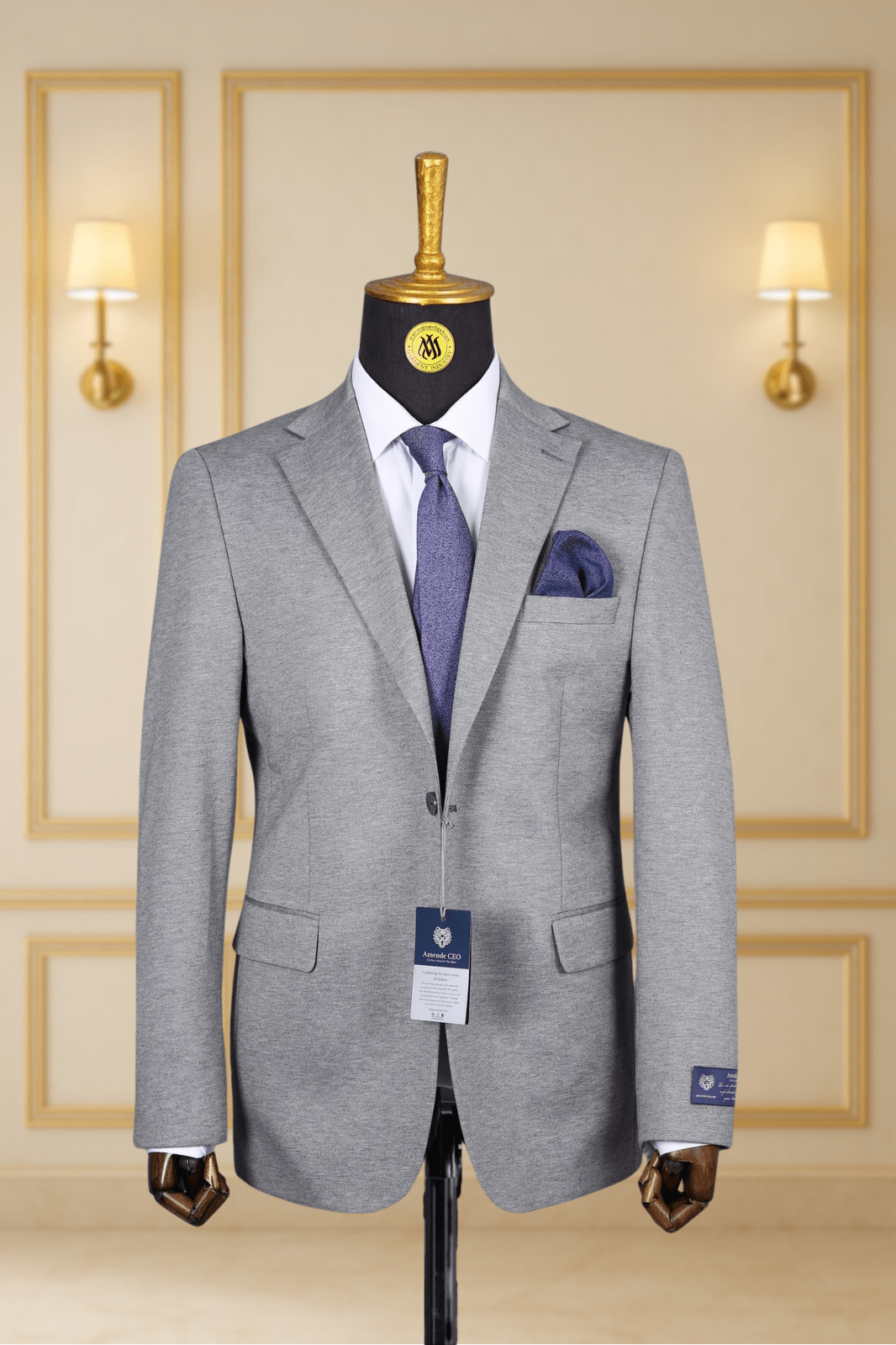 Blazer Gris Motif 19 BLAZERS MOUBARAK SHOP
