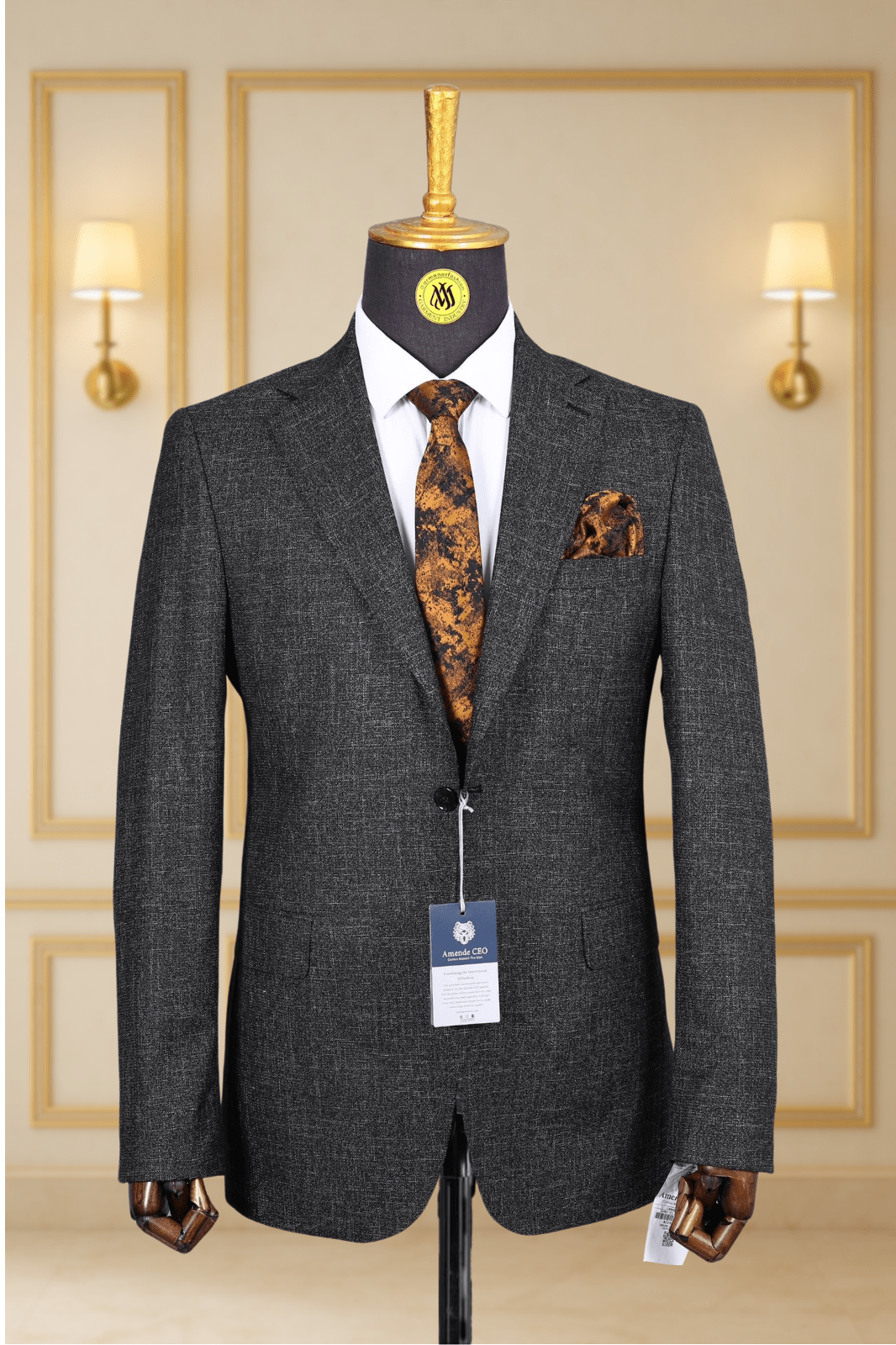 Blazer Gris Motif 20 BLAZERS MOUBARAK SHOP