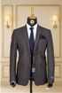 Blazer Marron Motif 20 BLAZERS MOUBARAK SHOP