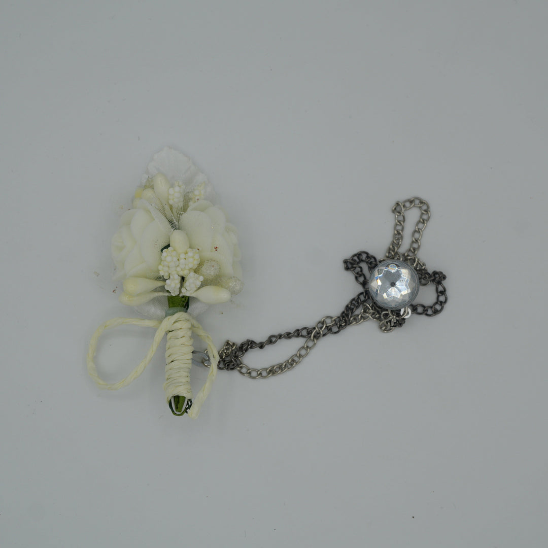 Broche à fleur et chaine - Pins pour costume homme - Boutoniere - accessoires costume BROCHE MOUBARAK SHOP