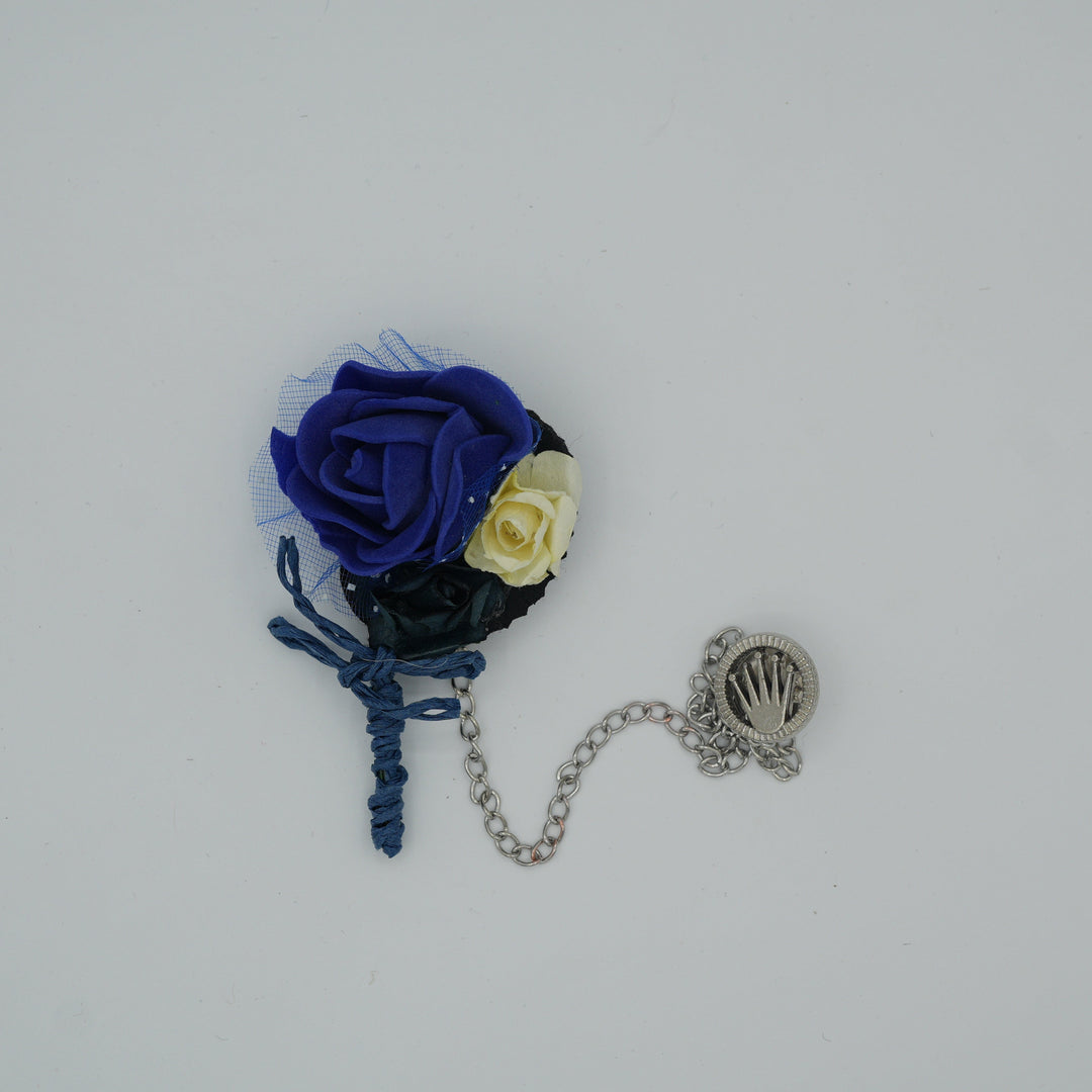 Broche à fleur et chaine - Pins pour costume homme - Boutoniere - accessoires costume BROCHE MOUBARAK SHOP
