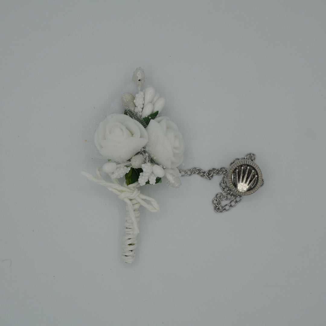 Broche à fleur et chaine - Pins pour costume homme - Boutoniere - accessoires costume BROCHE MOUBARAK SHOP