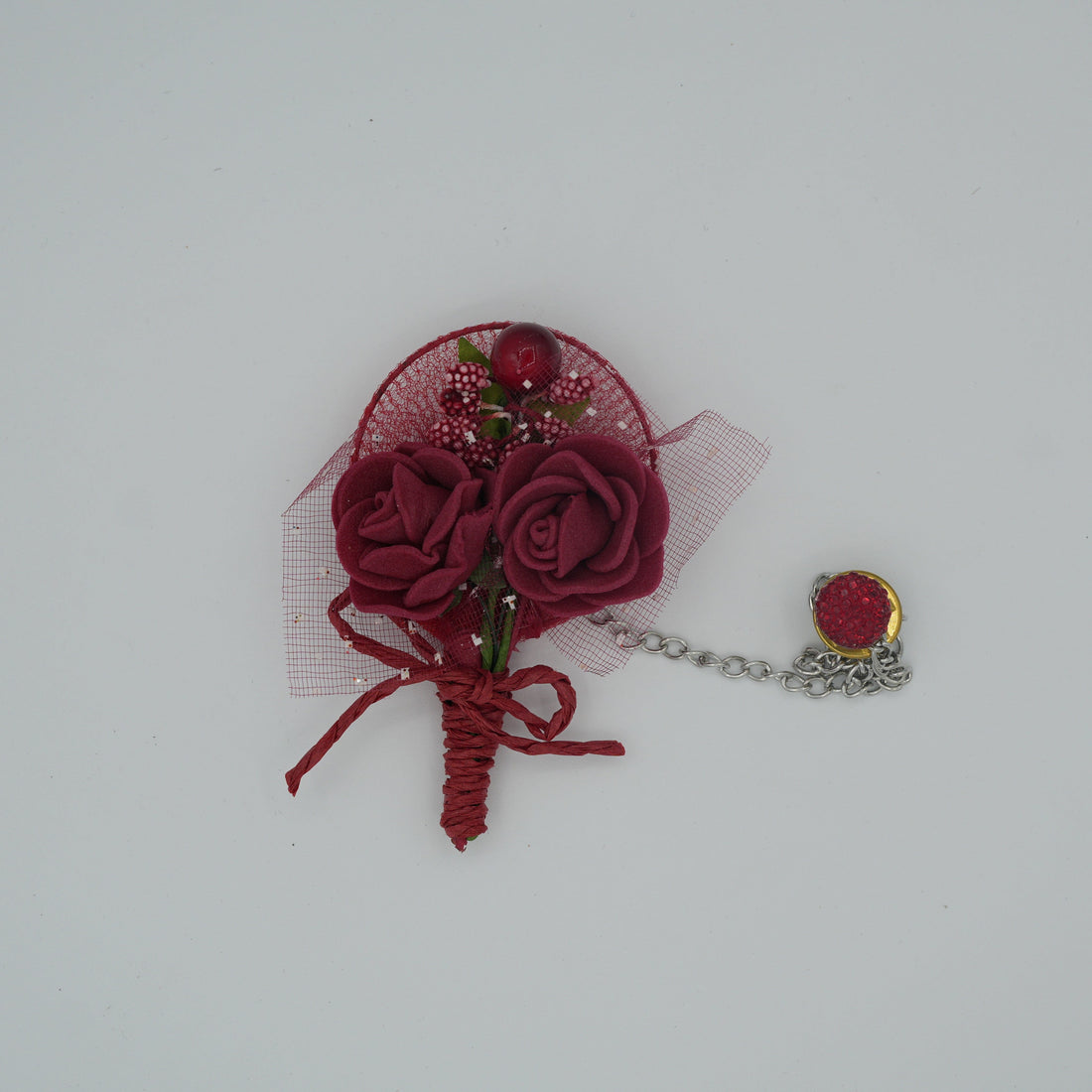 Broche à fleur et chaine - Pins pour costume homme - Boutoniere - accessoires costume BROCHE MOUBARAK SHOP