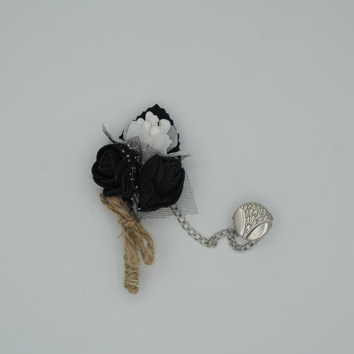 Broche à fleur et chaine - Pins pour costume homme - Boutoniere - accessoires costume BROCHE MOUBARAK SHOP