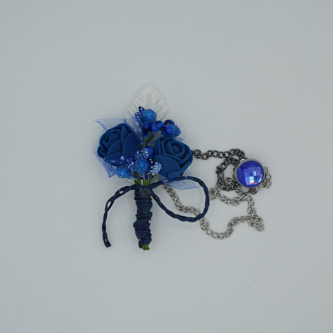 Broche à fleur et chaine - Pins pour costume homme - Boutoniere - accessoires costume BROCHE MOUBARAK SHOP