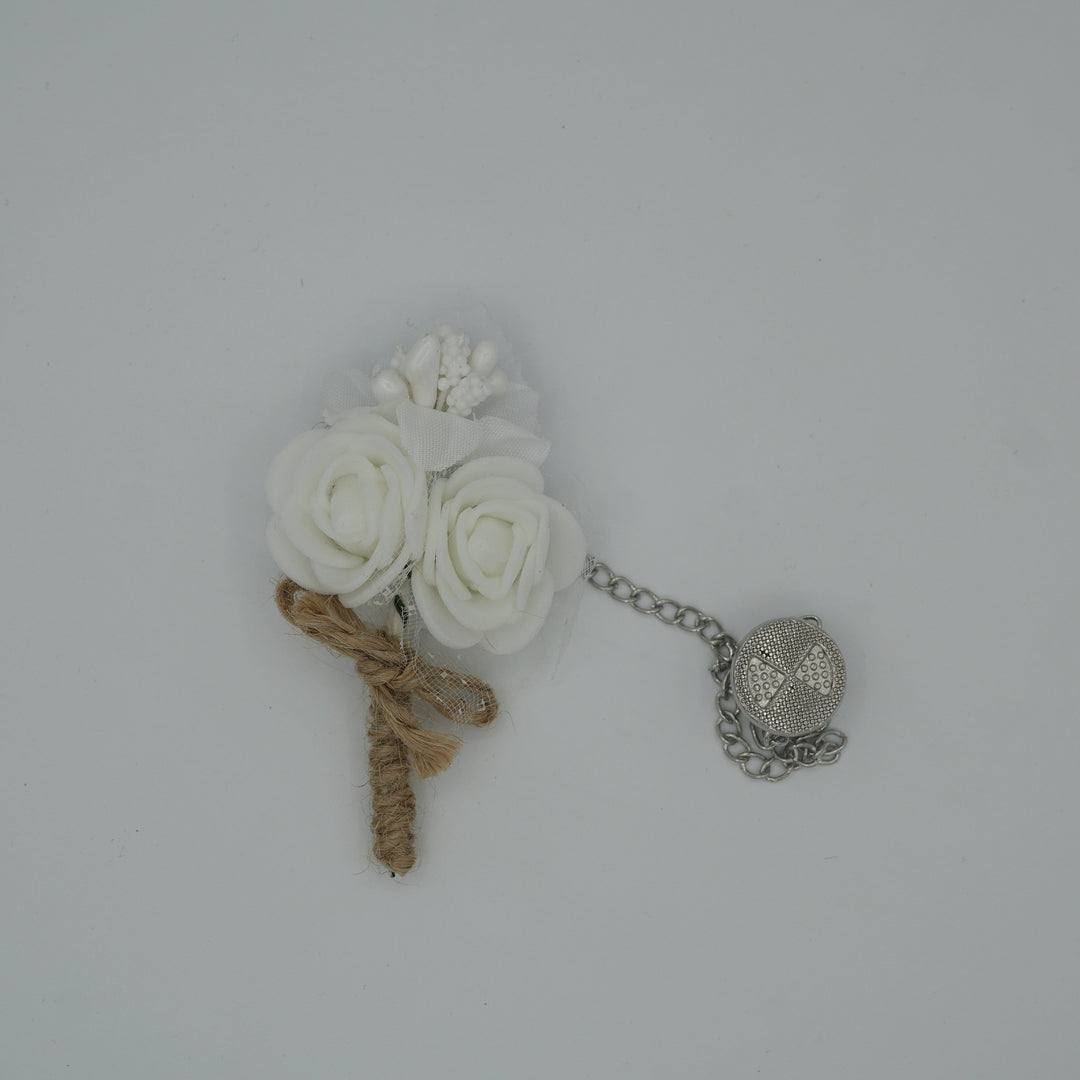 Broche à fleur et chaine - Pins pour costume homme - Boutoniere - accessoires costume BROCHE MOUBARAK SHOP