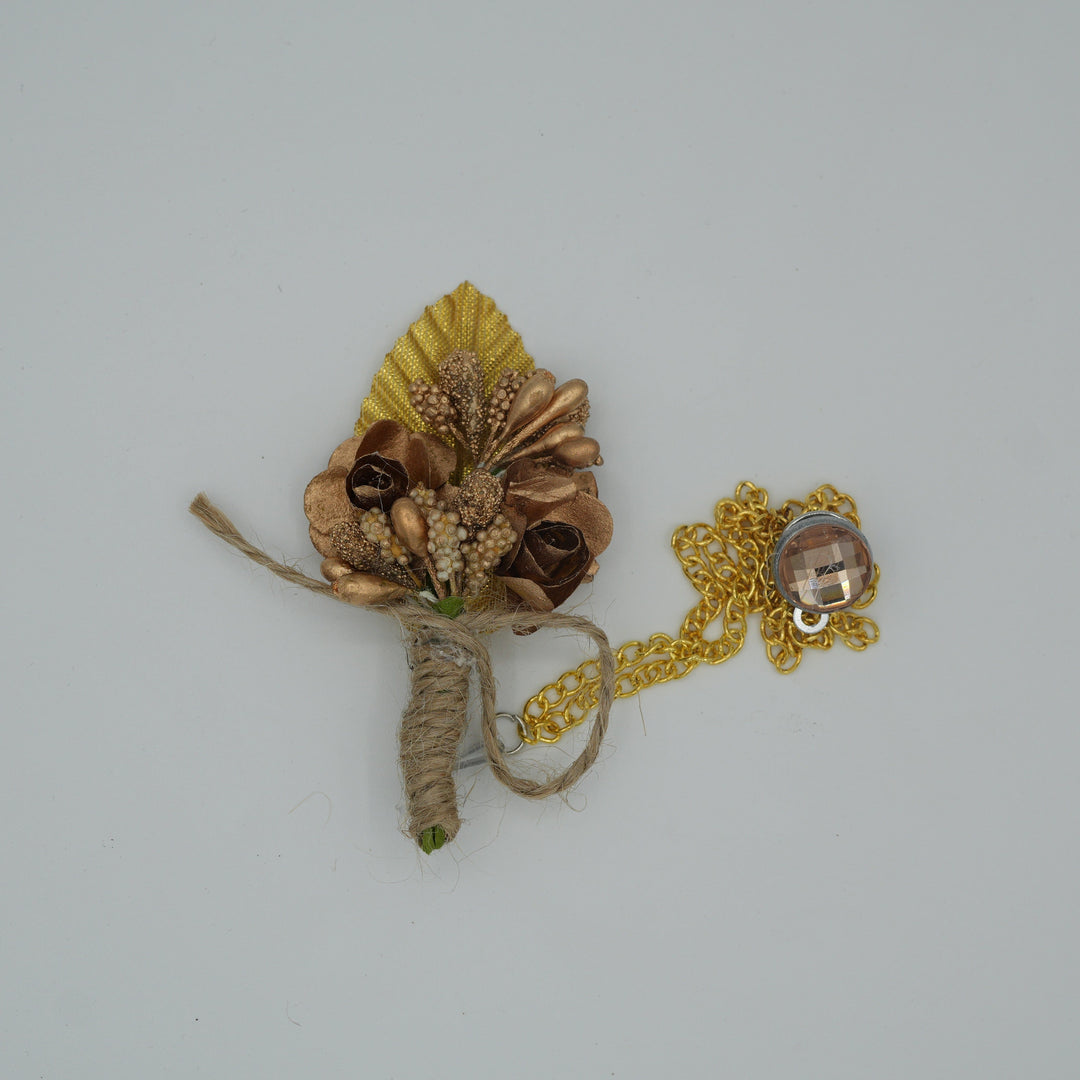 Broche à fleur et chaine - Pins pour costume homme - Boutoniere - accessoires costume BROCHE MOUBARAK SHOP
