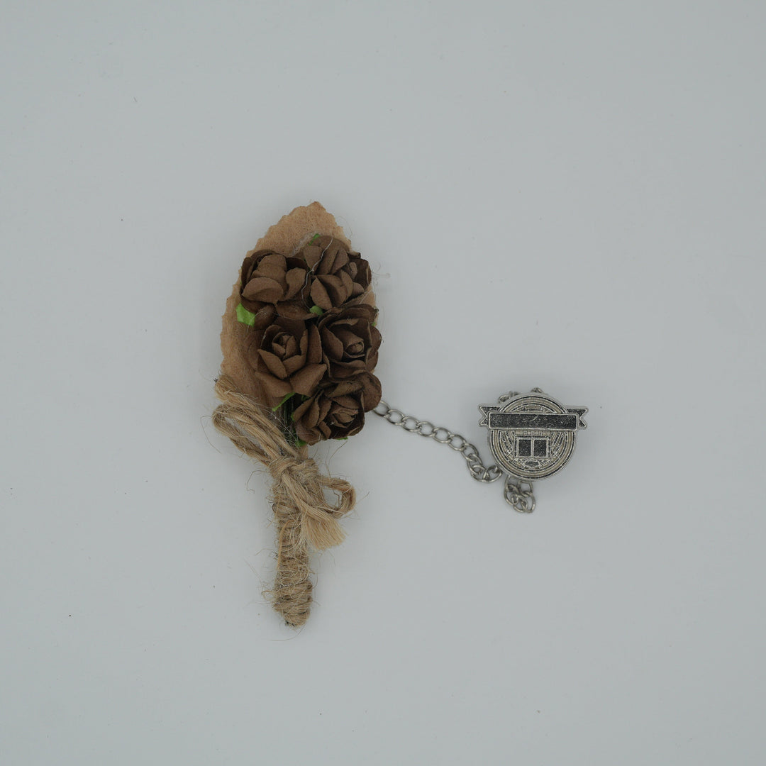 Broche à fleur et chaine - Pins pour costume homme - Boutoniere - accessoires costume BROCHE MOUBARAK SHOP