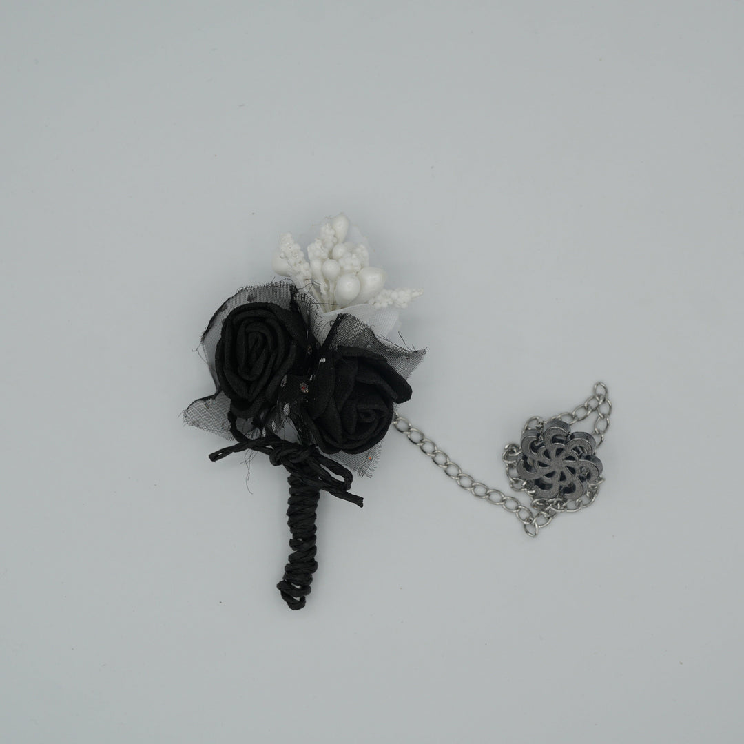 Broche à fleur et chaine - Pins pour costume homme - Boutoniere - accessoires costume BROCHE MOUBARAK SHOP
