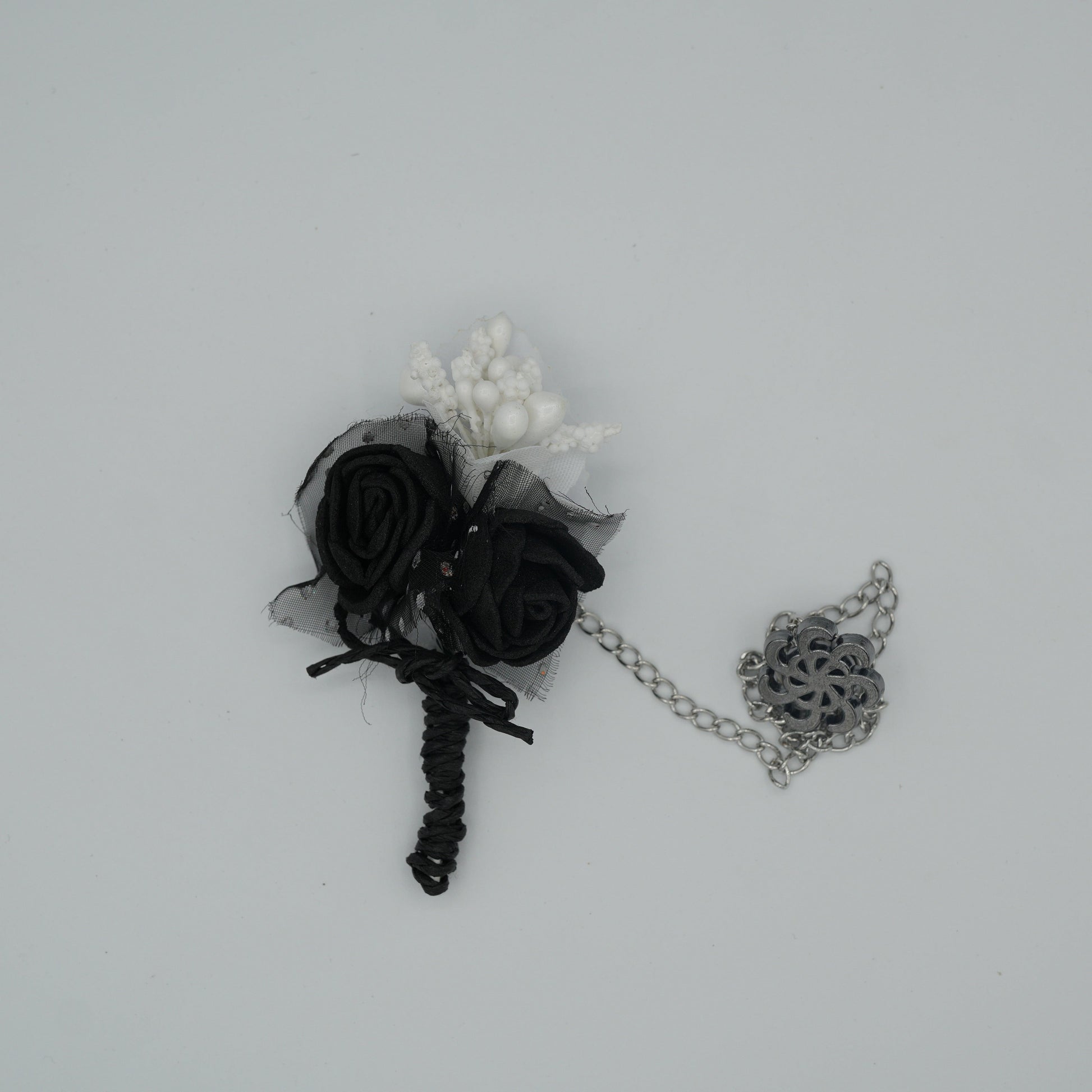 Broche à fleur et chaine - Pins pour costume homme - Boutoniere - accessoires costume BROCHE MOUBARAK SHOP