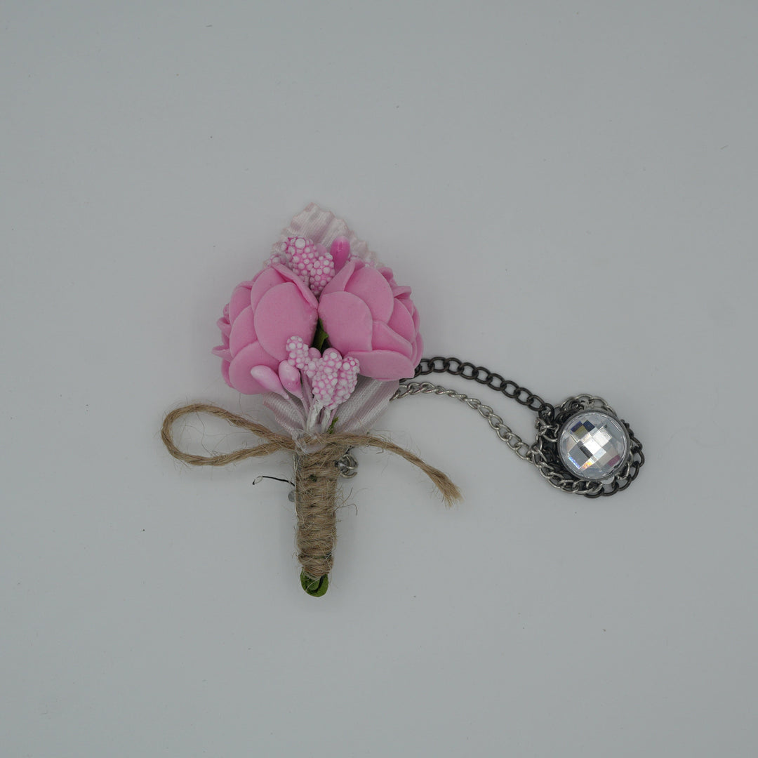 Broche à fleur et chaine - Pins pour costume homme - Boutoniere - accessoires costume BROCHE MOUBARAK SHOP
