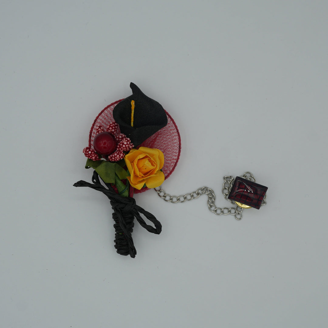 Broche à fleur et chaine - Pins pour costume homme - Boutoniere - accessoires costume BROCHE MOUBARAK SHOP