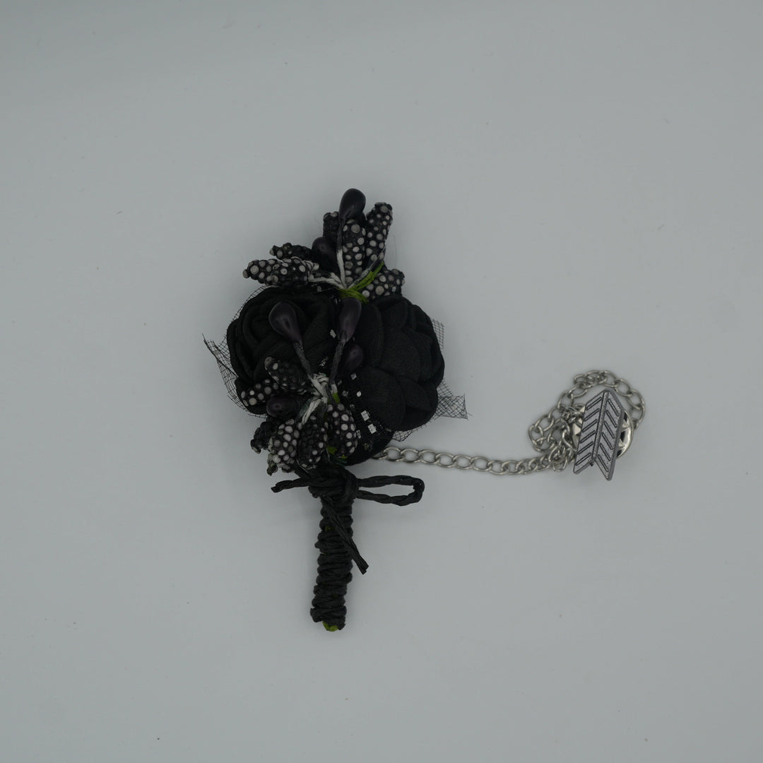 Broche à fleur et chaine - Pins pour costume homme - Boutoniere - accessoires costume BROCHE MOUBARAK SHOP