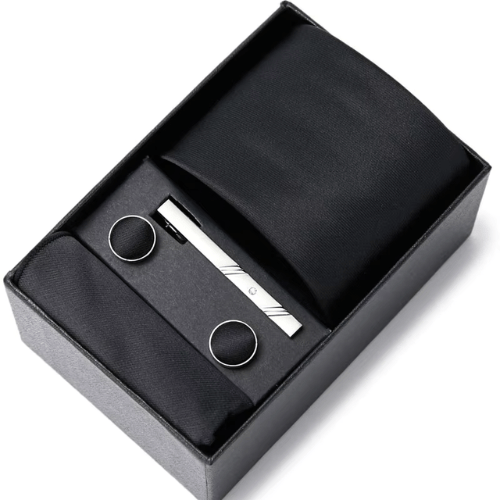 Intense Black Elegance Tie Box CRV53