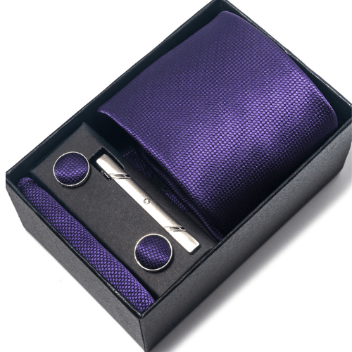 Coffret Cravate Mauve CRV107
