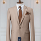 Costume 2 Pieces Beige un bouton COSTUMES 2 PIECES MOUBARAK SHOP